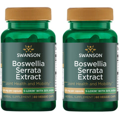 Swanson Boswellia Serrata Extract 125 mg 60 vegan capsules 2-pack hero image
