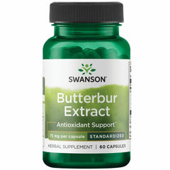 Swanson Butterbur Extract bottle with 75 mg per serving