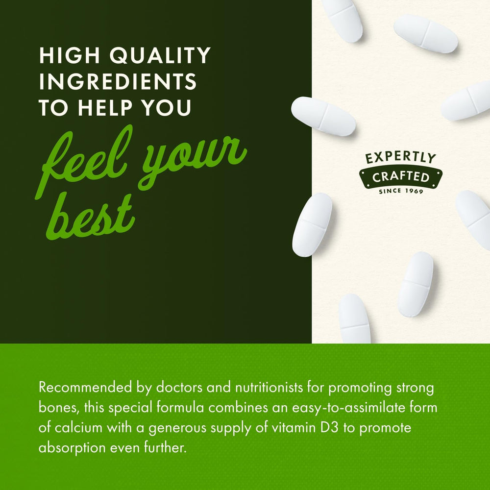 Vitamin D3 enhances calcium absorption concept