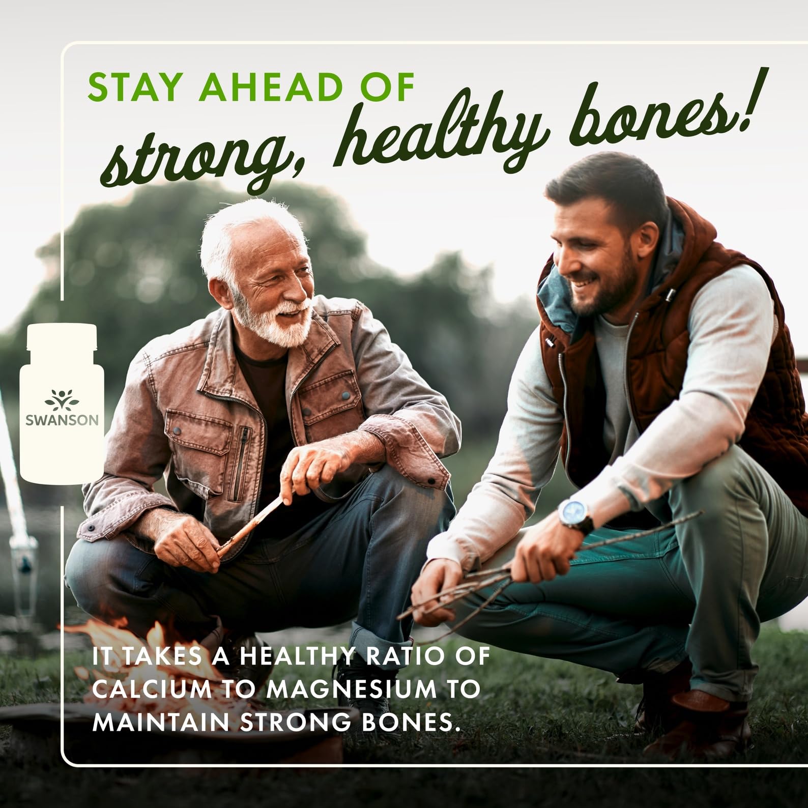 Close-up of Swanson Calcium Citrate Plus Magnesium capsules