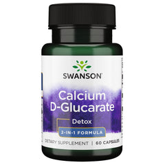 Bottle of Swanson Calcium D-Glucarate 250 mg - 60 capsules
