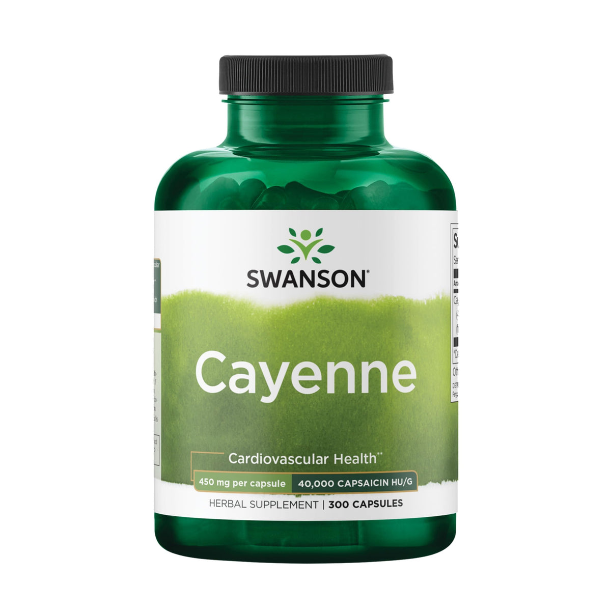 Swanson Cayenne bottle label