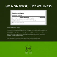 Close-up of Swanson Cayenne capsules