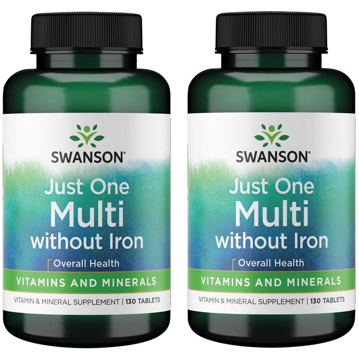 Swanson Century Formula Multivitamin Without Iron - 130 Tabs in a 2-Pack