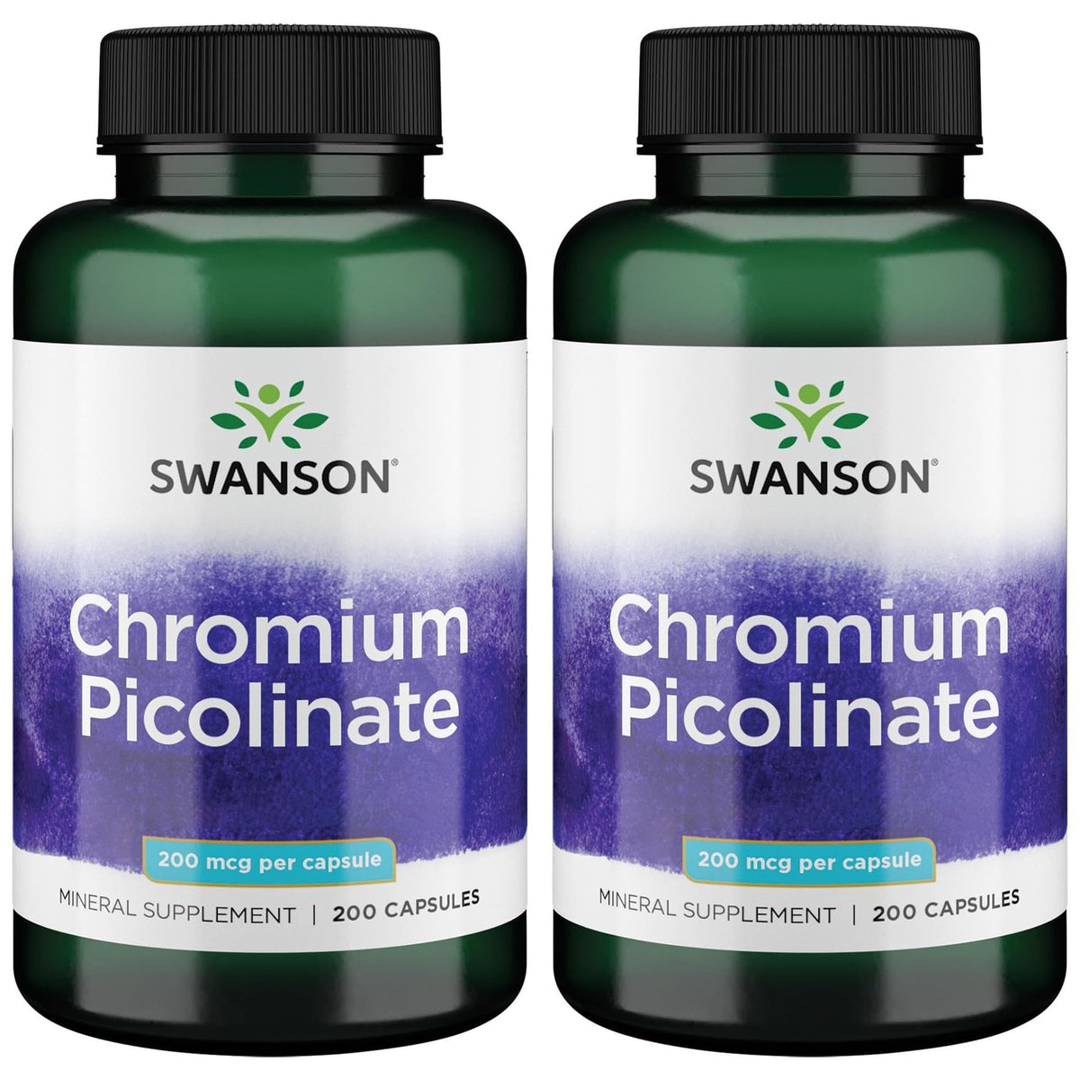 Swanson Chromium Picolinate bottle front view