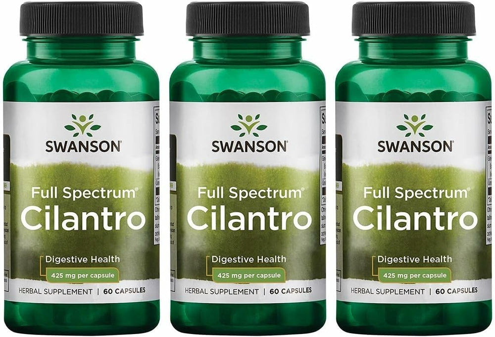 Swanson Cilantro Coriander 425 mg bottle with 60 capsules