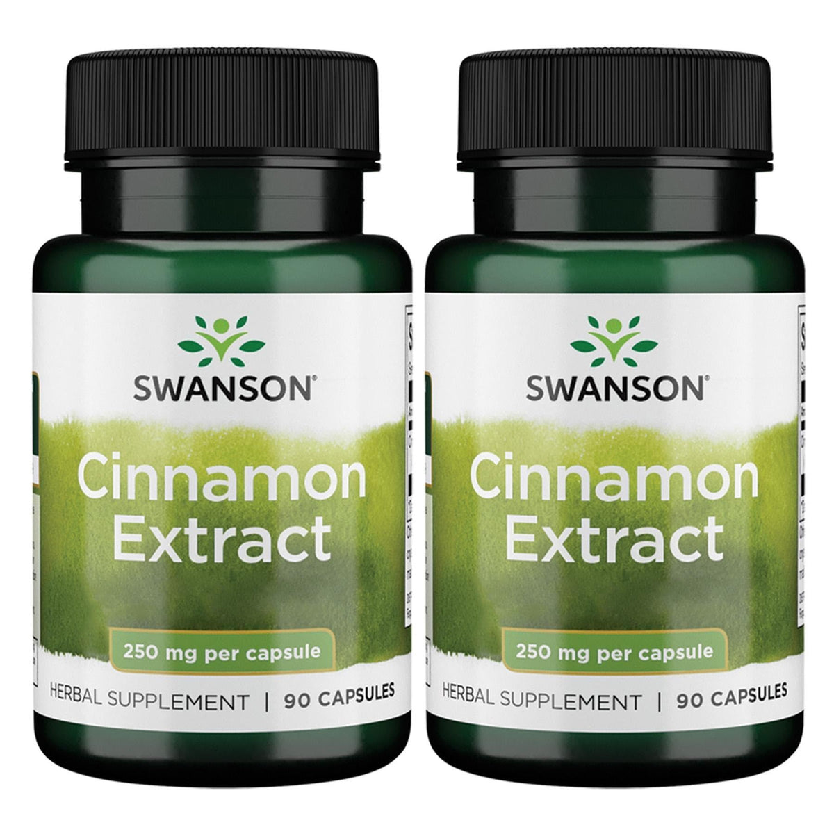 Swanson Cinnamon Extract 250mg bottle - 90 capsules - 2 pack