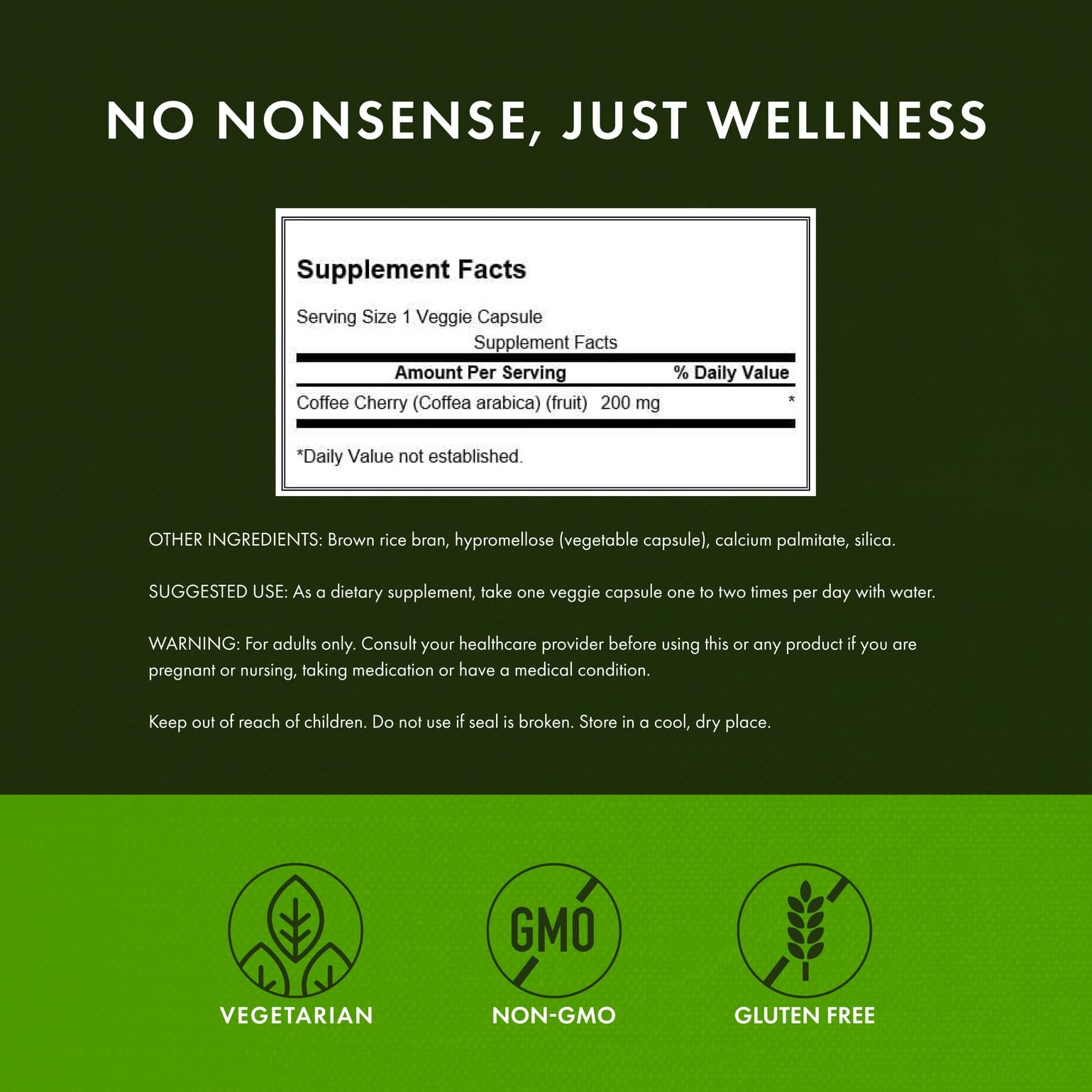 Front packaging of Swanson Coffee Cherry Full-Spectrum supplement