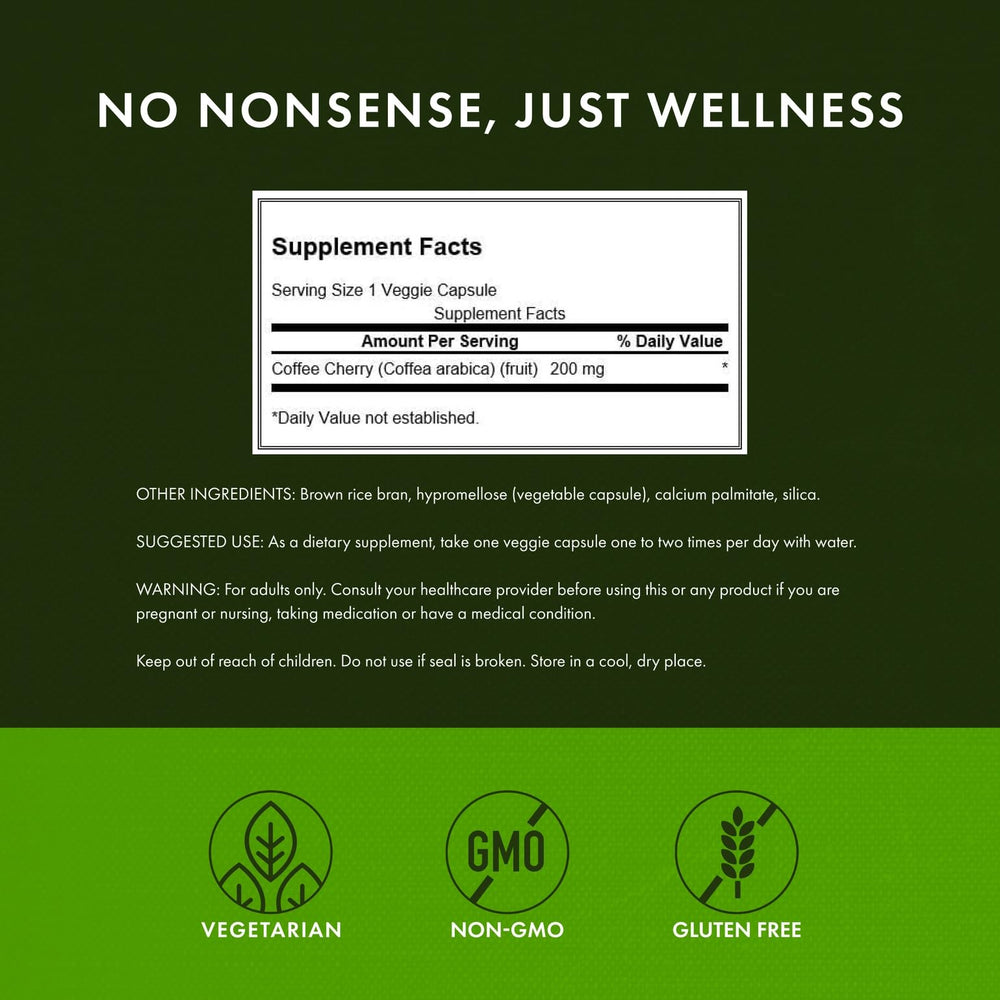 Front packaging of Swanson Coffee Cherry Full-Spectrum supplement