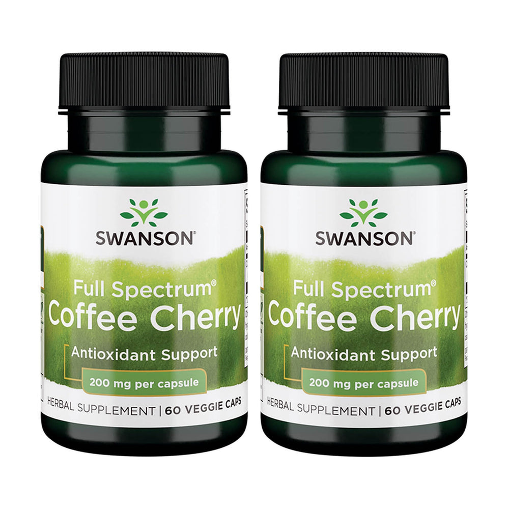 Swanson Full-Spectrum Coffee Cherry immune-support capsules bottle (60-count)