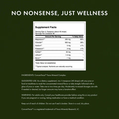 Dropper releasing trace minerals into a glass of water