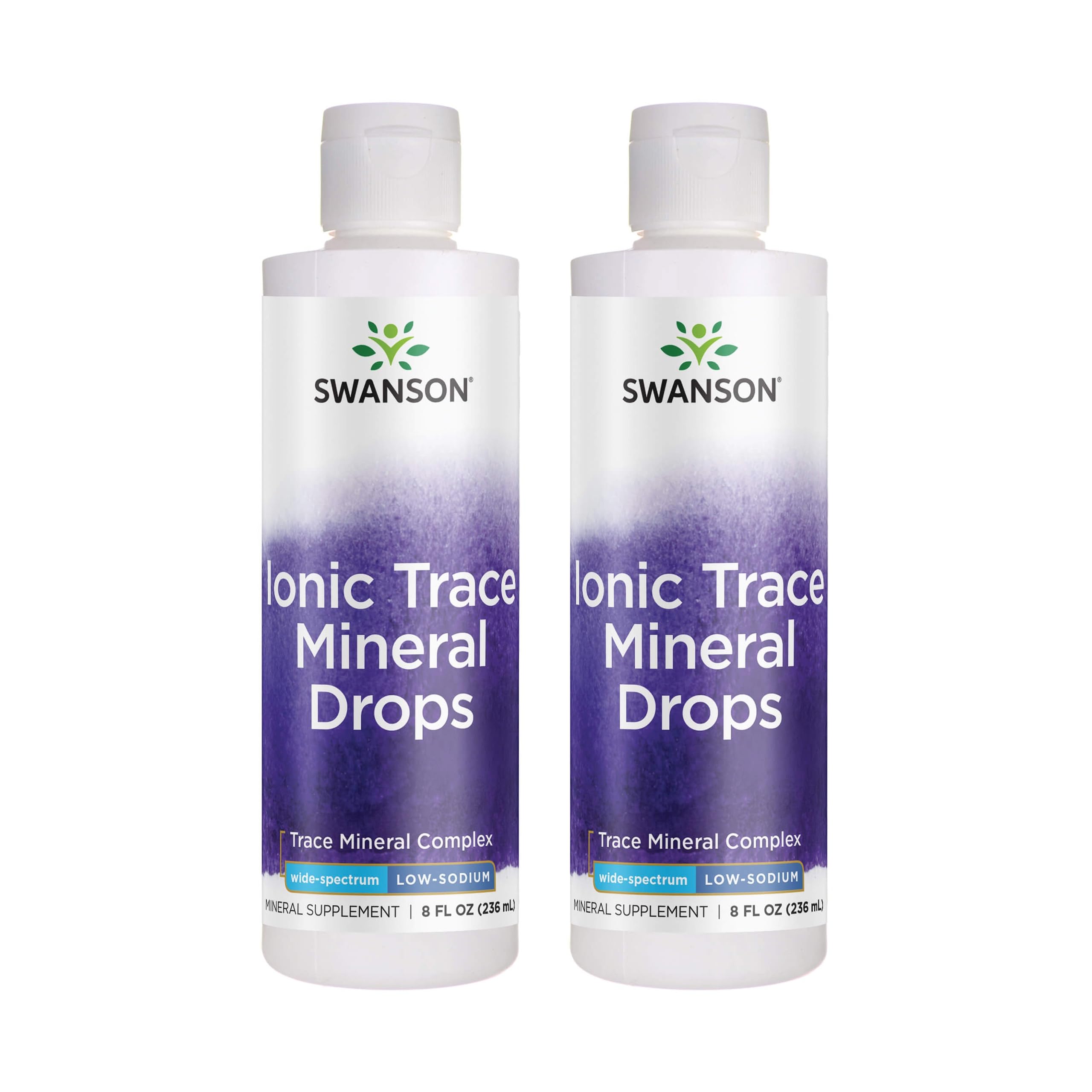 Swanson Concentrace Trace Mineral Drops 8oz bottle on white background