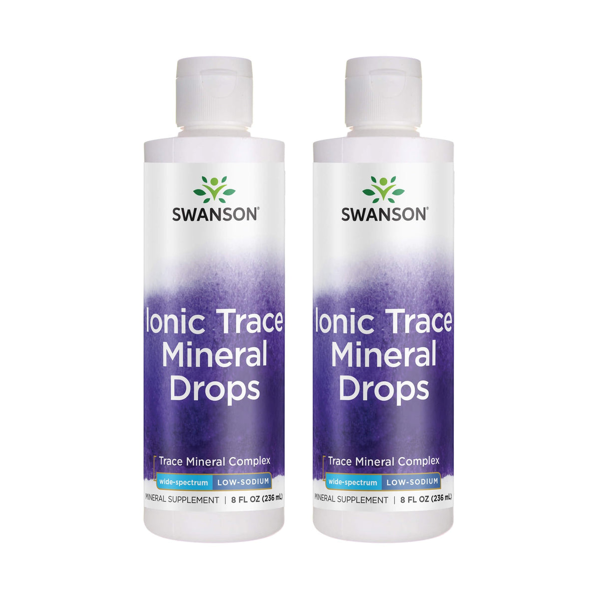 Swanson Concentrace Trace Mineral Drops 8oz bottle on white background