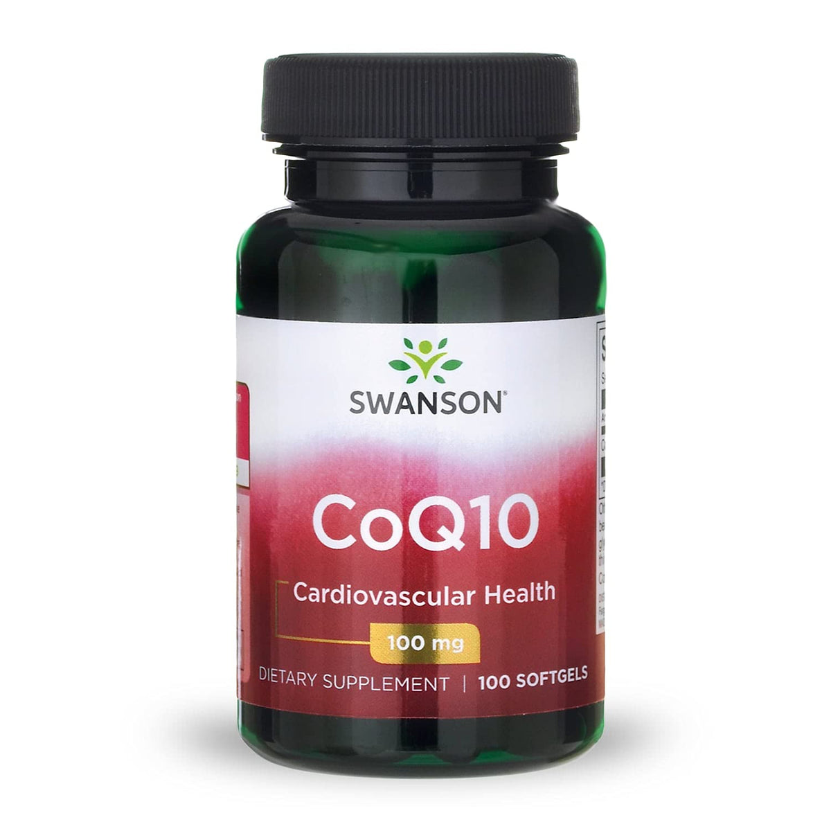 Front label image of Swanson CoQ10 100 softgels bottle