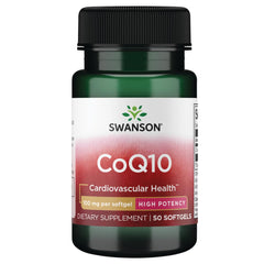 Swanson CoQ10 100 mg softgels bottle – 50 count