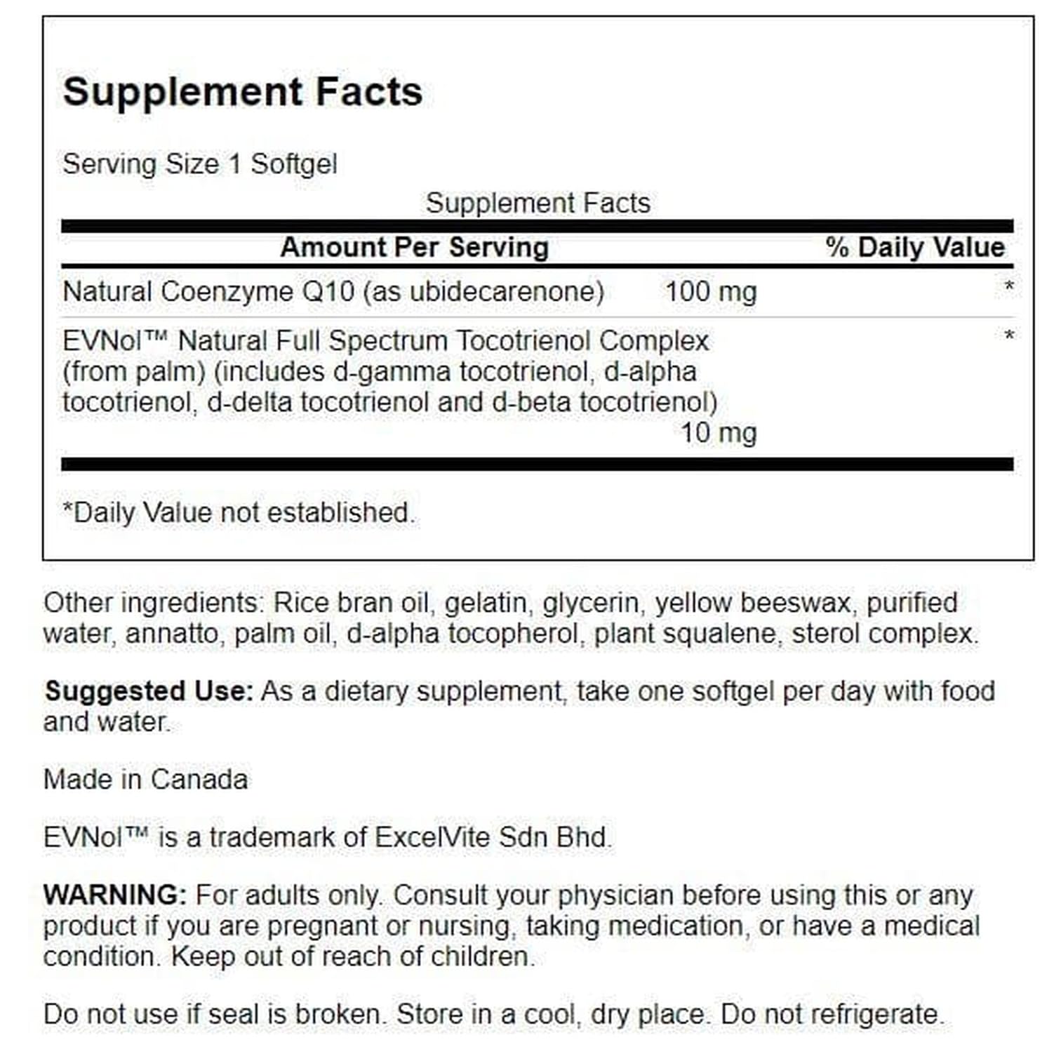 Close-up of CoQ10 capsules