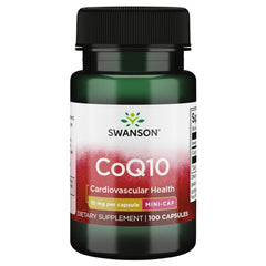 Bottle of Swanson CoQ10 10 mg with 100 capsules