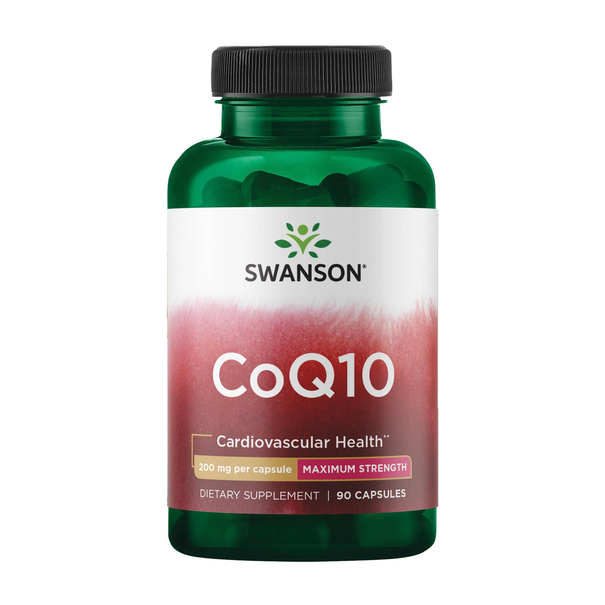 Swanson CoQ10 200 mg bottle and capsules