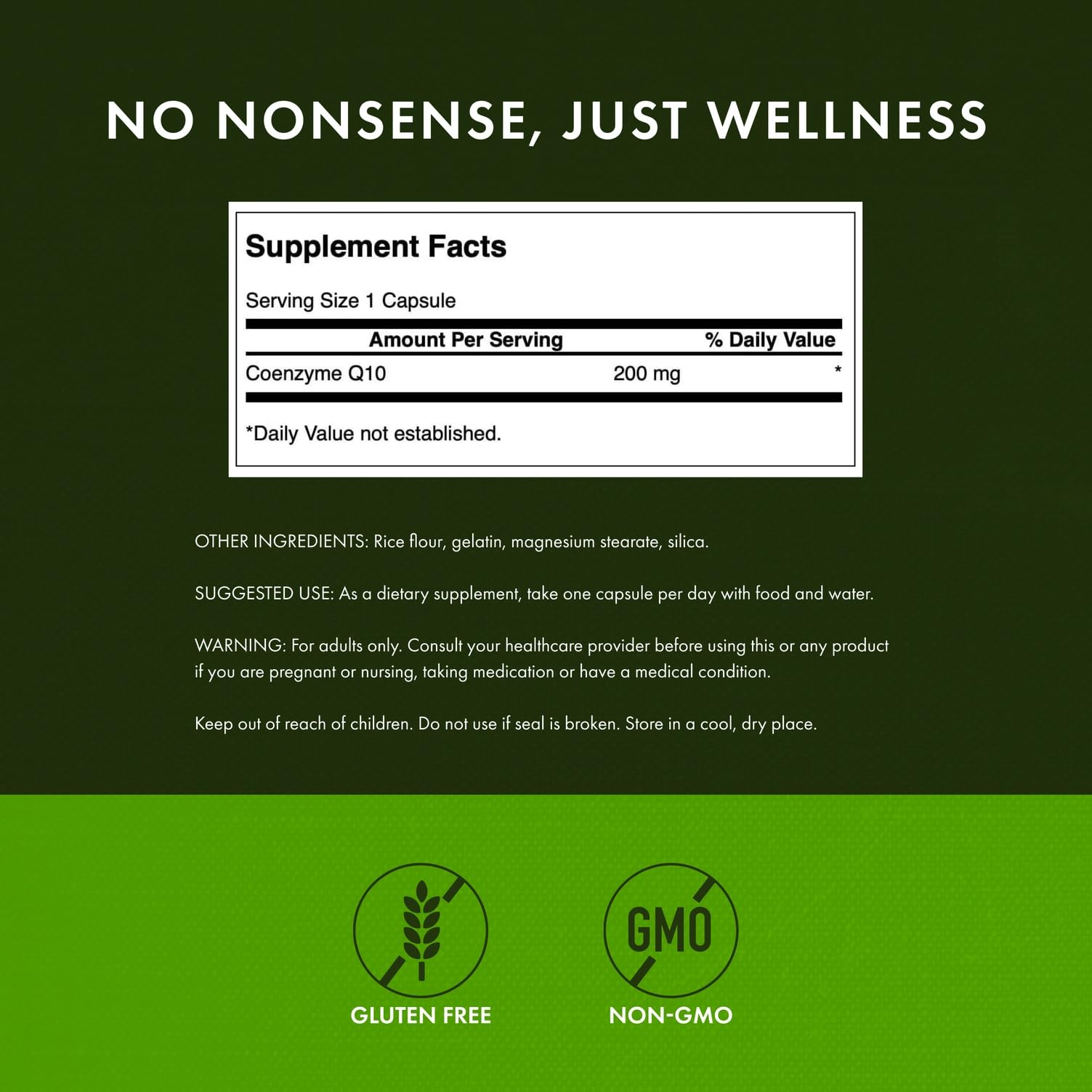 Heart health concept with CoQ10