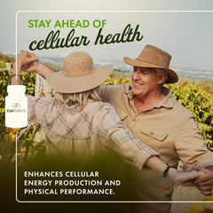 Side view of Swanson CoQ10 bottle