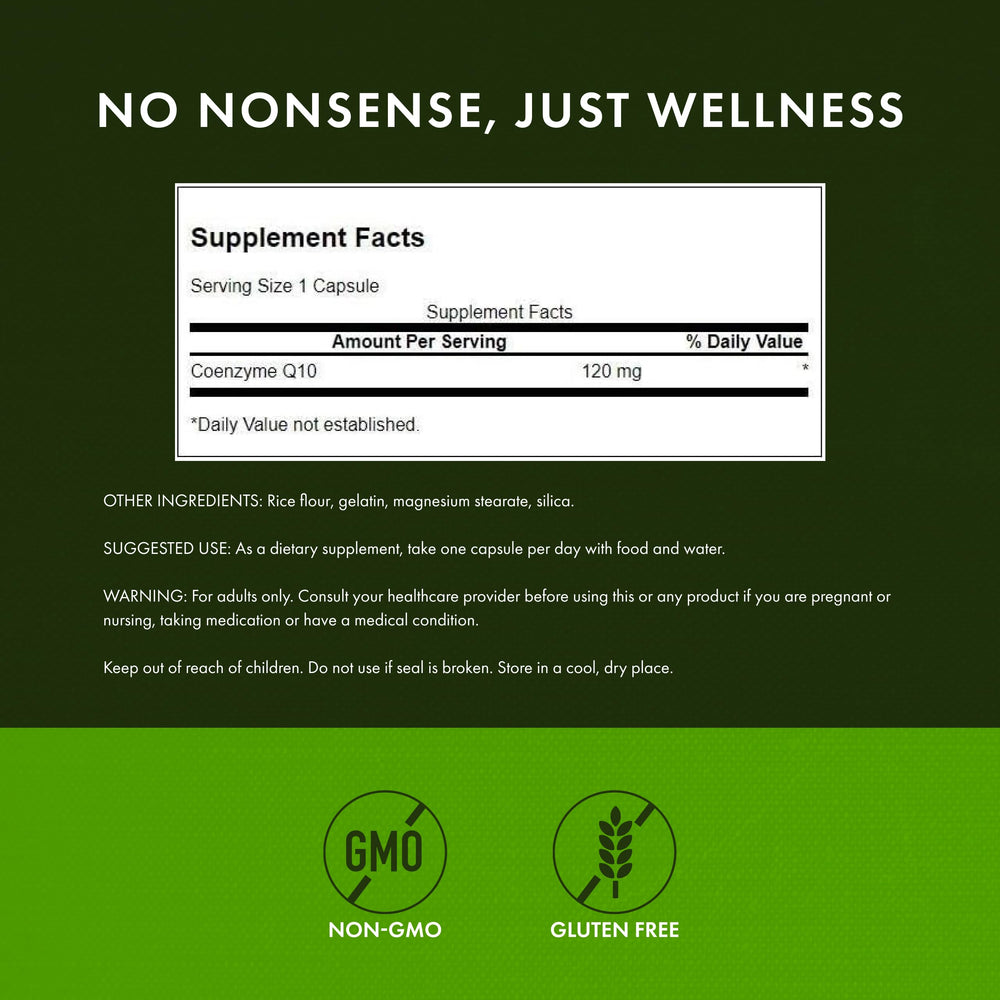Swanson CoQ10 product label graphic