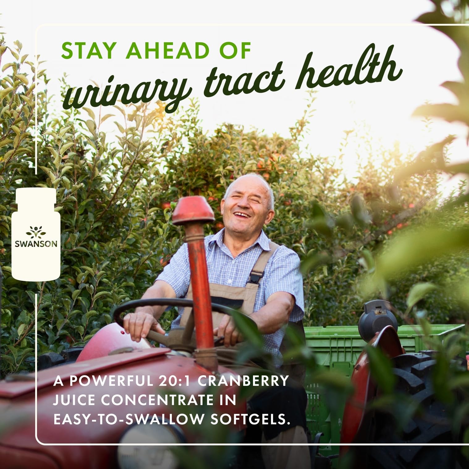 Swanson Cranberry 20:1 concentrate bottle – side view