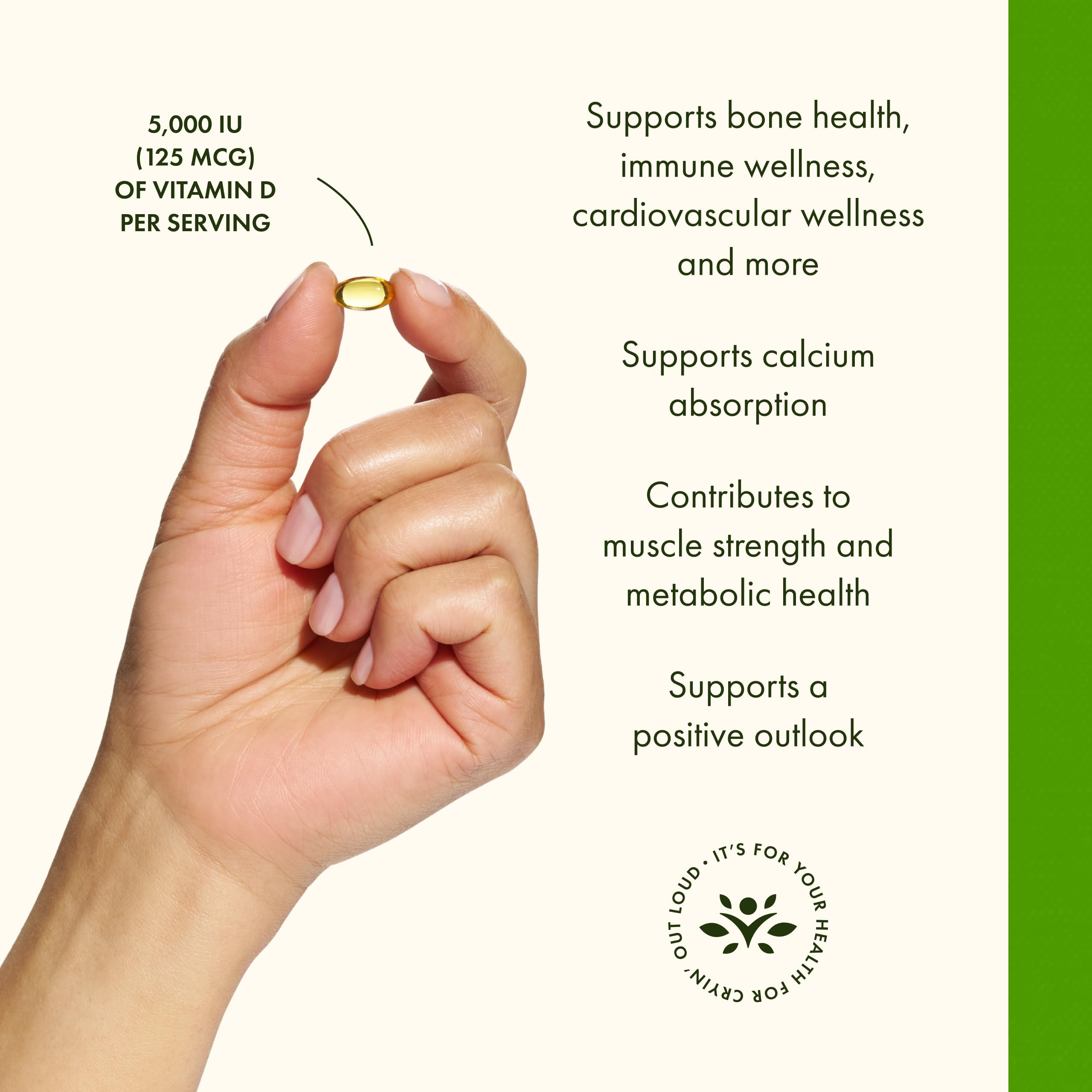 Concept image illustrating bone health with Swanson D-3