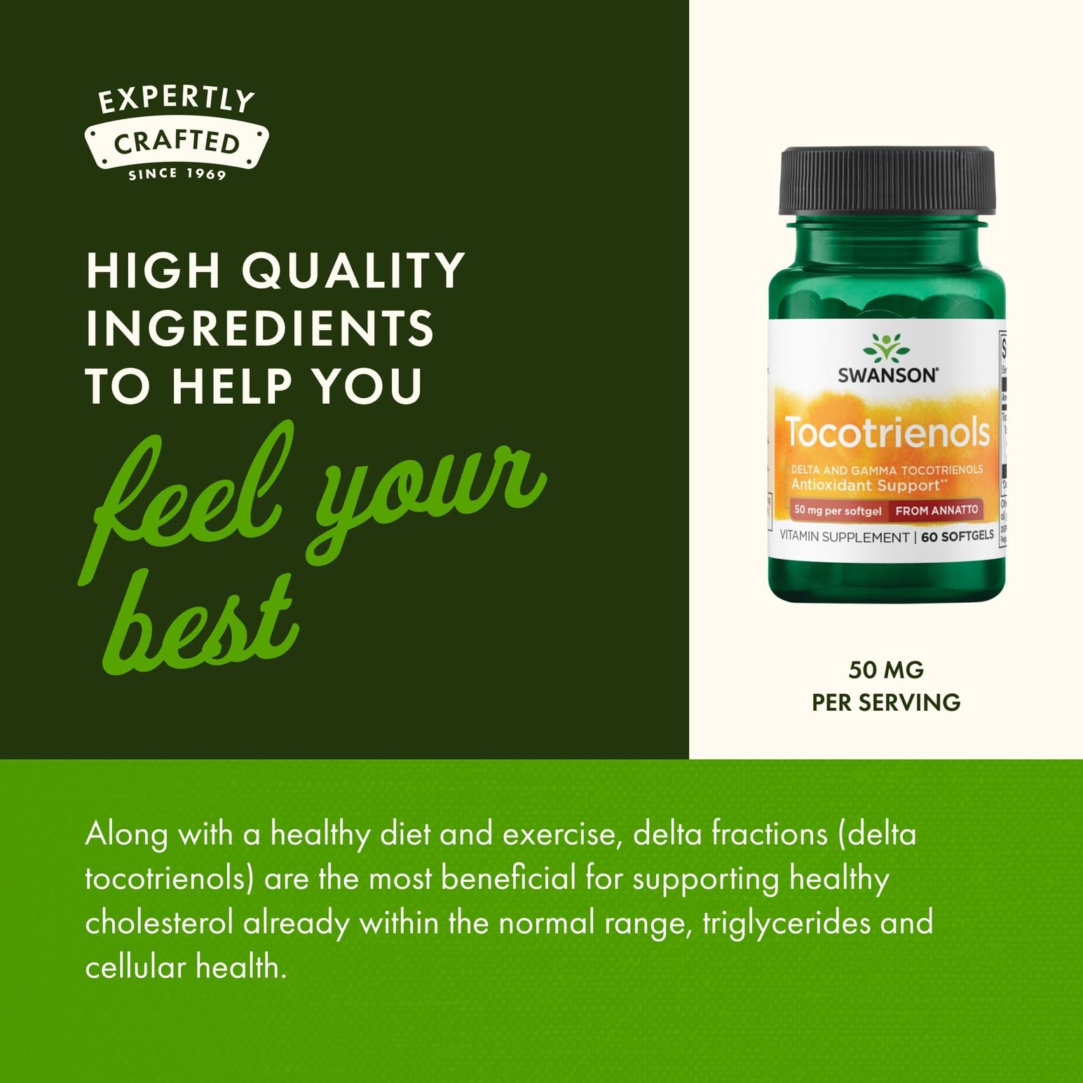 Gamma and delta tocotrienols fractions graphic