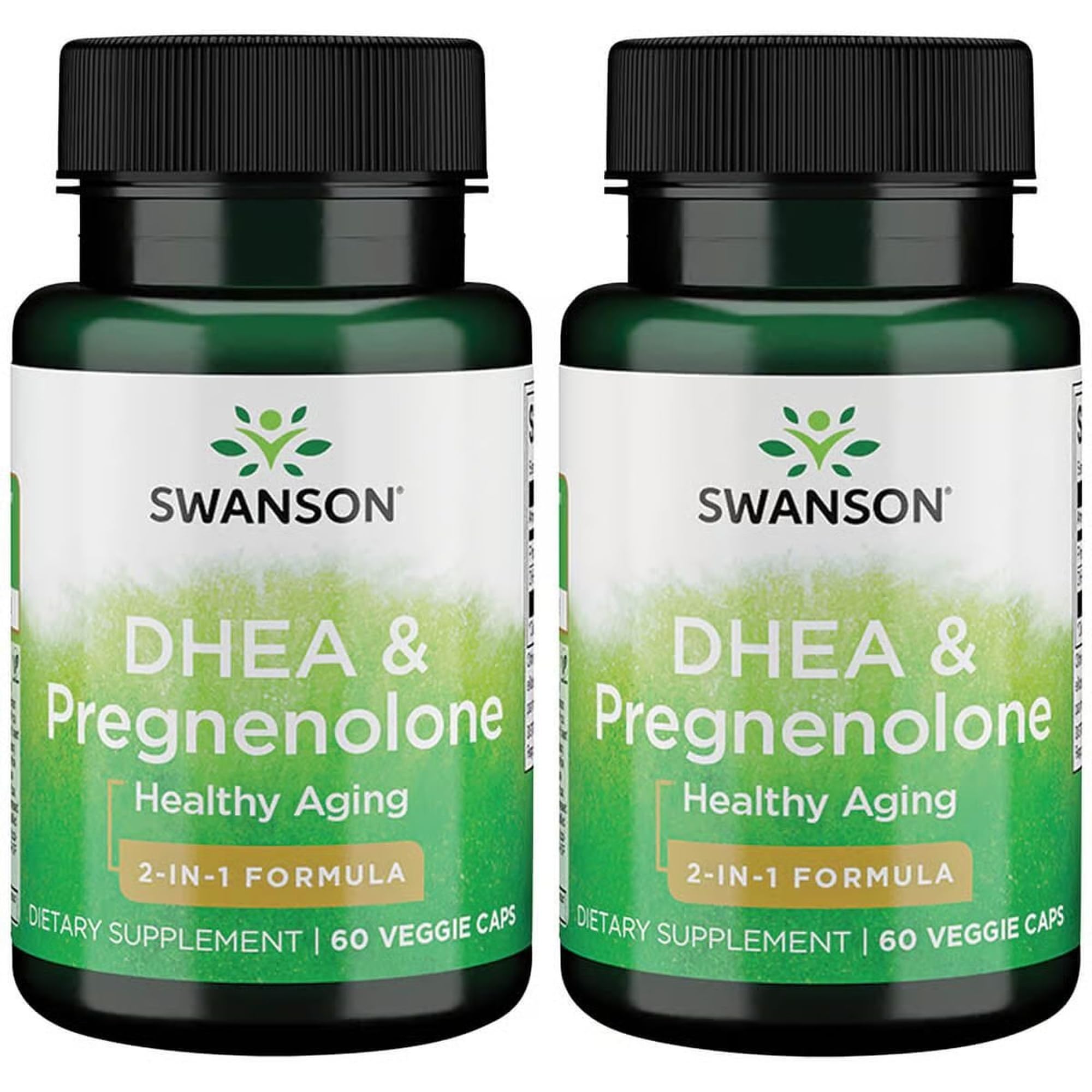 Front view of Swanson DHEA and Pregnenolone Complex bottle