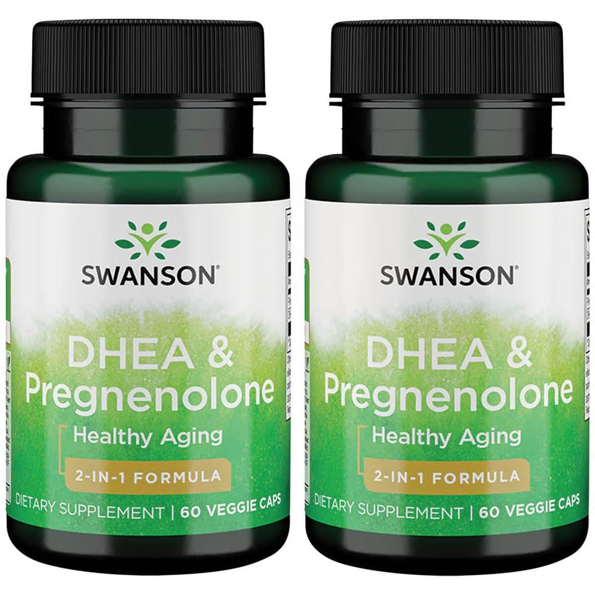 Front view of Swanson DHEA and Pregnenolone Complex bottle