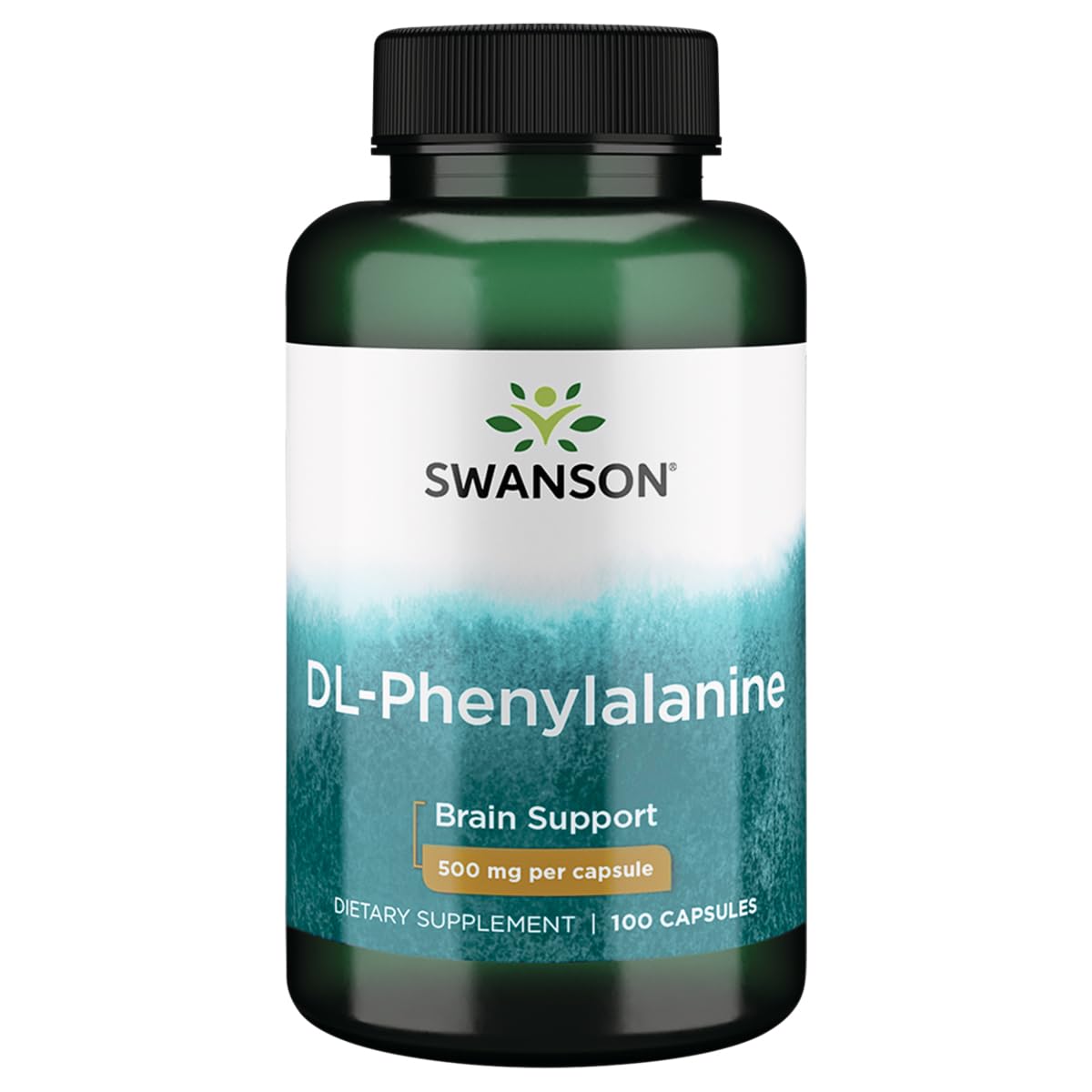 Swanson Dl-Phenylalanine 500 mg bottle - front view