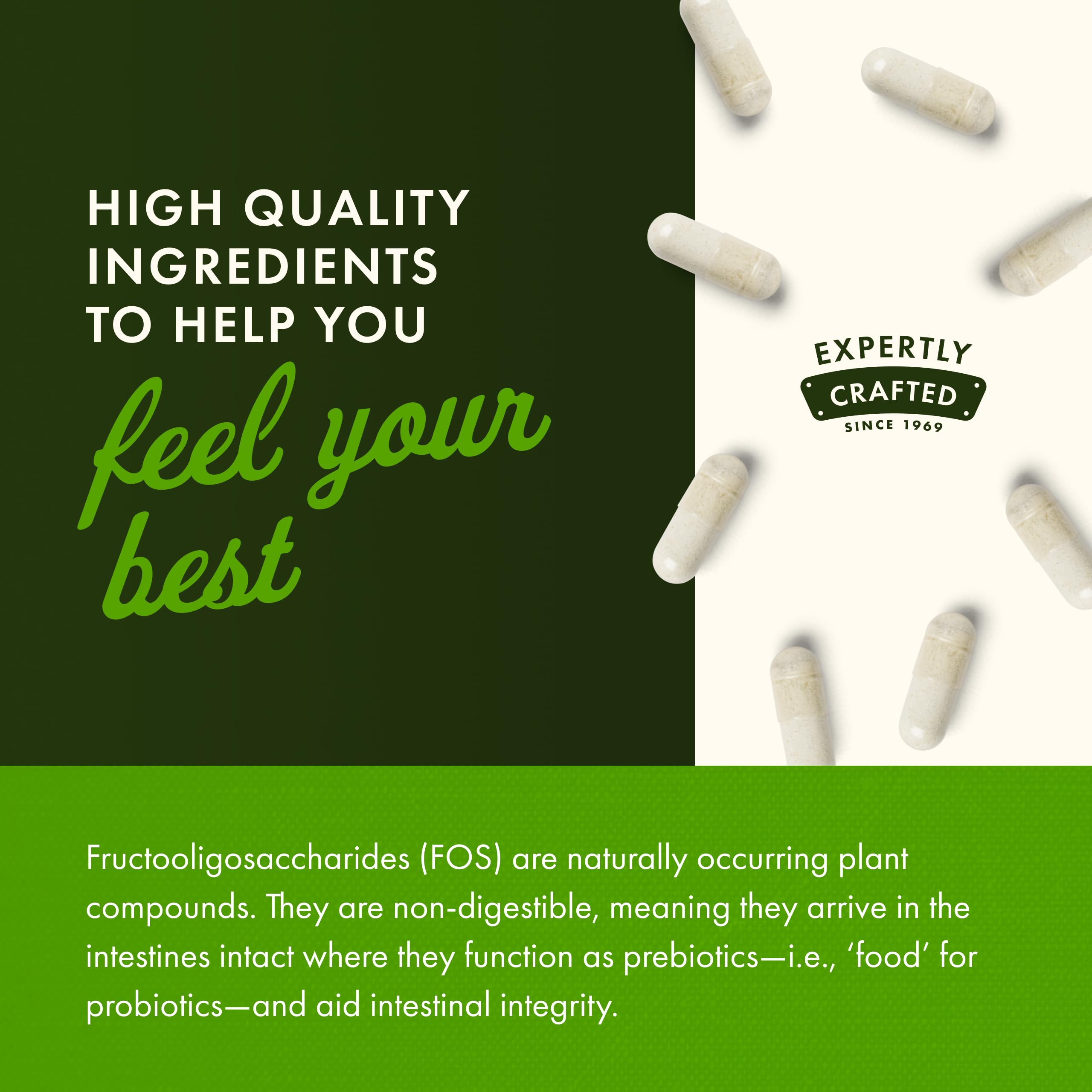 Dosing instruction: take one veggie capsule daily