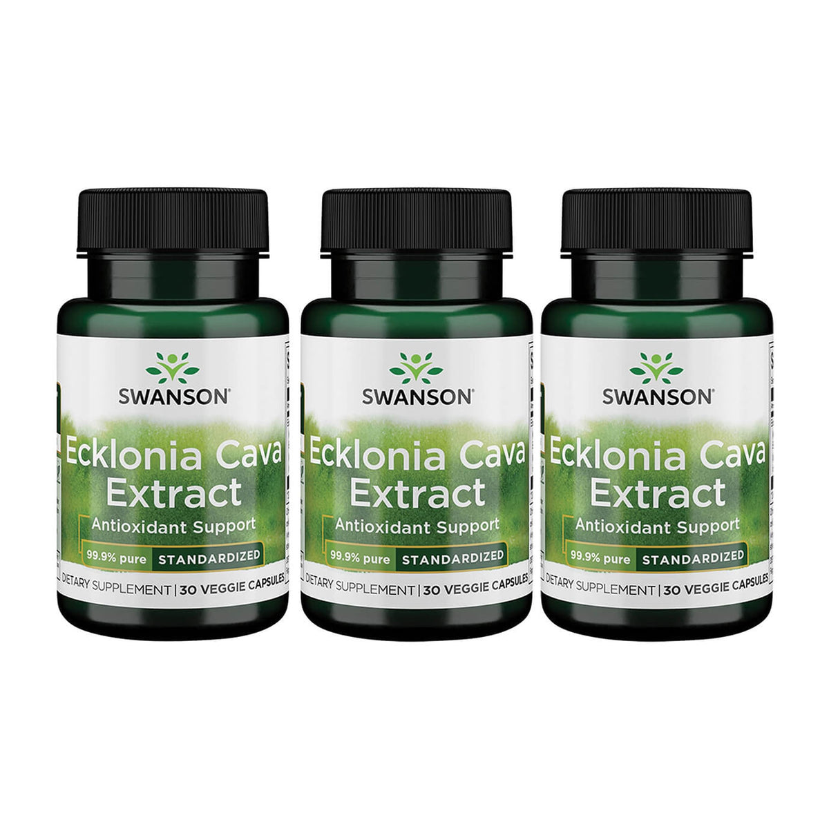 Swanson Ecklonia Cava Extract bottle with 30 vegan capsules