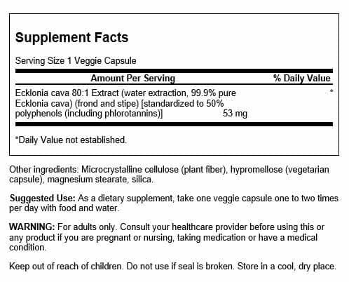 Close-up of Ecklonia Cava extract capsules