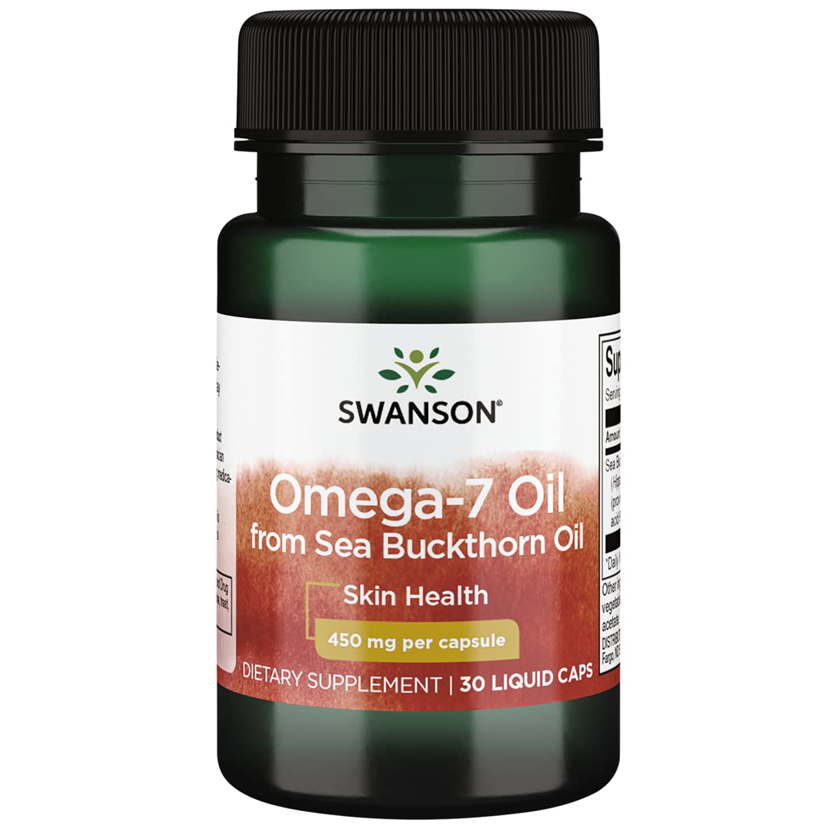 Swanson EFA Omega-7 Oil 450mg bottle front view
