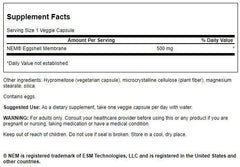 Close-up of Swanson Eggshell Membrane capsules