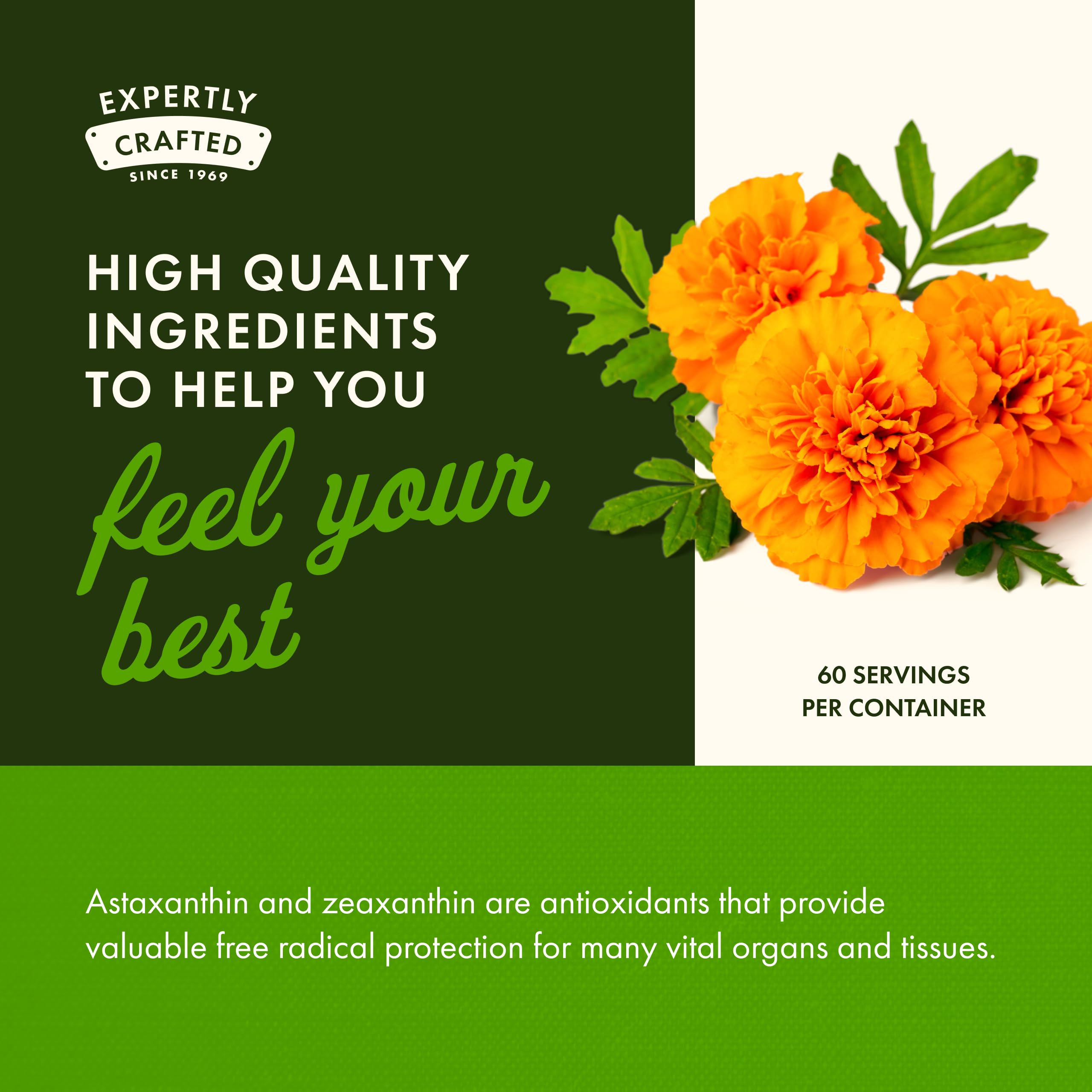 Swanson eye-health graphic explains macula care and blue-light support.