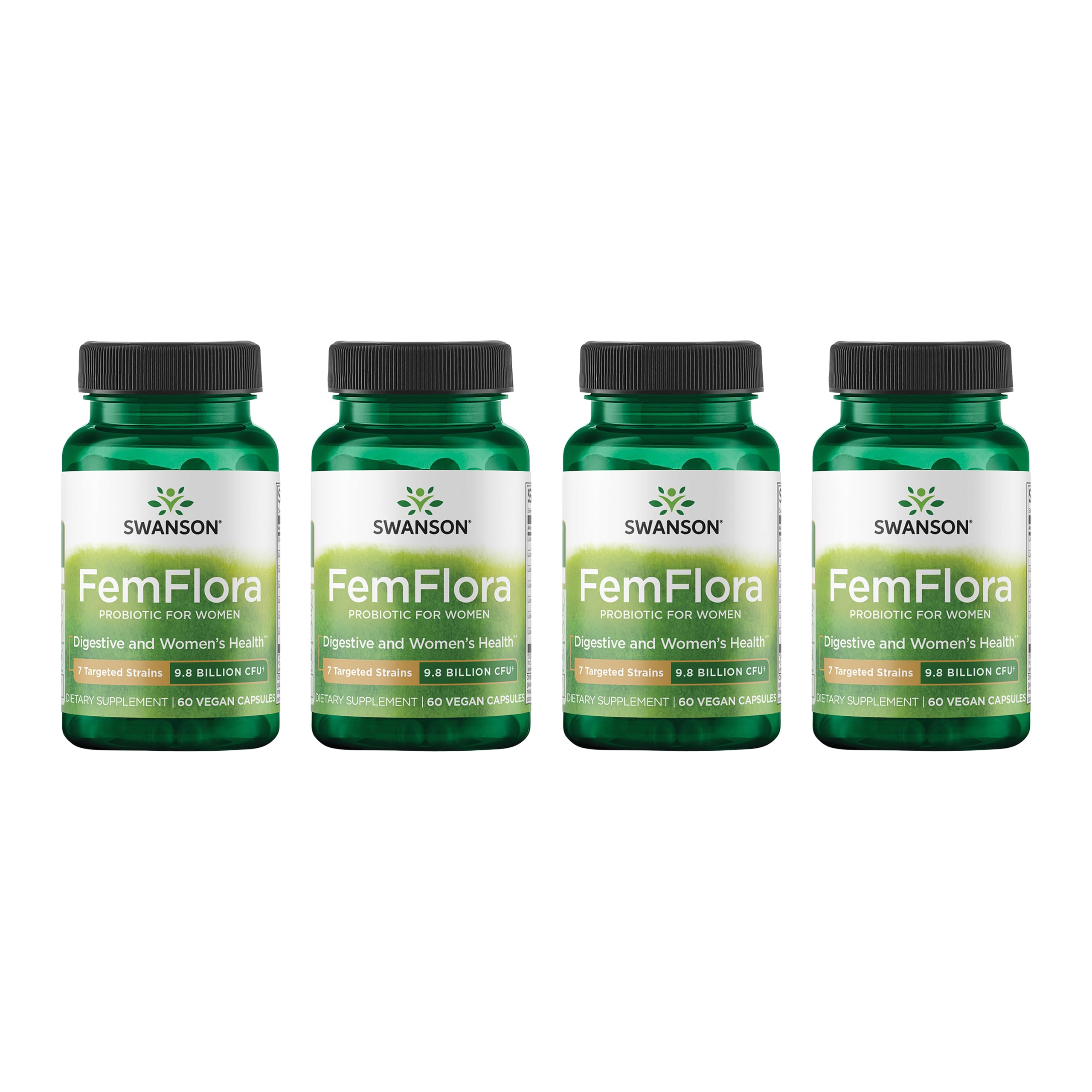 Swanson FemFlora feminine probiotic bottle front view