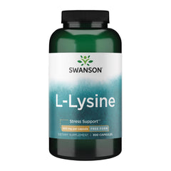 Swanson Free Form L-Lysine bottle label