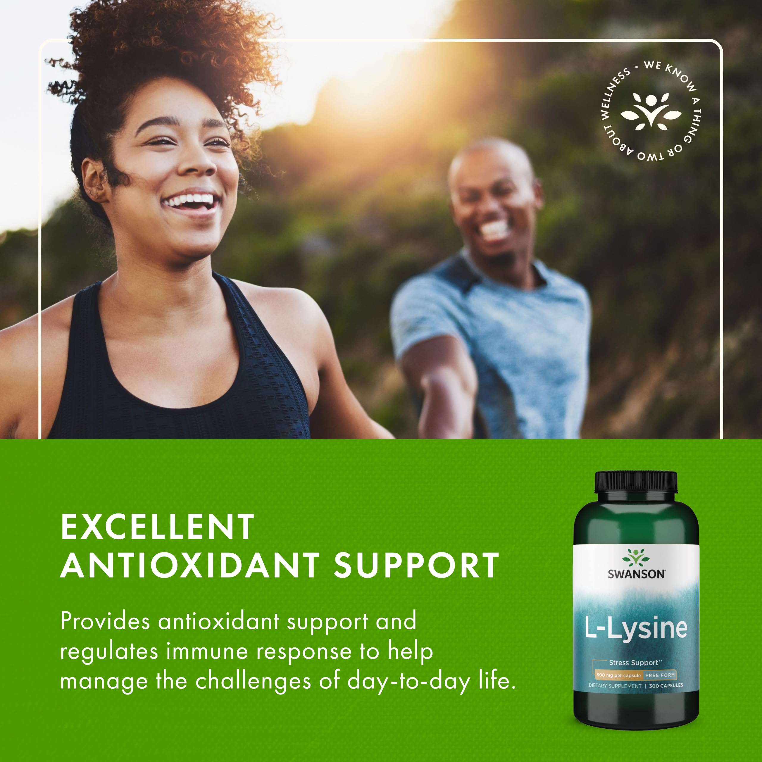 Nervous system health concept with L-Lysine