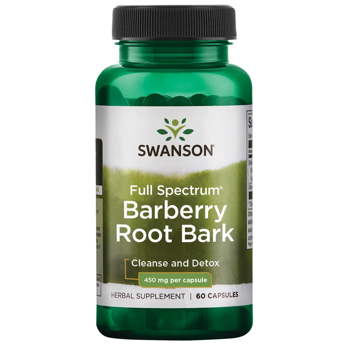 Swanson Full Spectrum Barberry Root Bark 450mg 60 Capsules Bottle