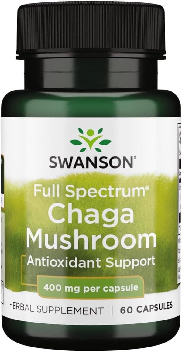 Swanson Full Spectrum Chaga Mushroom 400 mg – 60 capsules