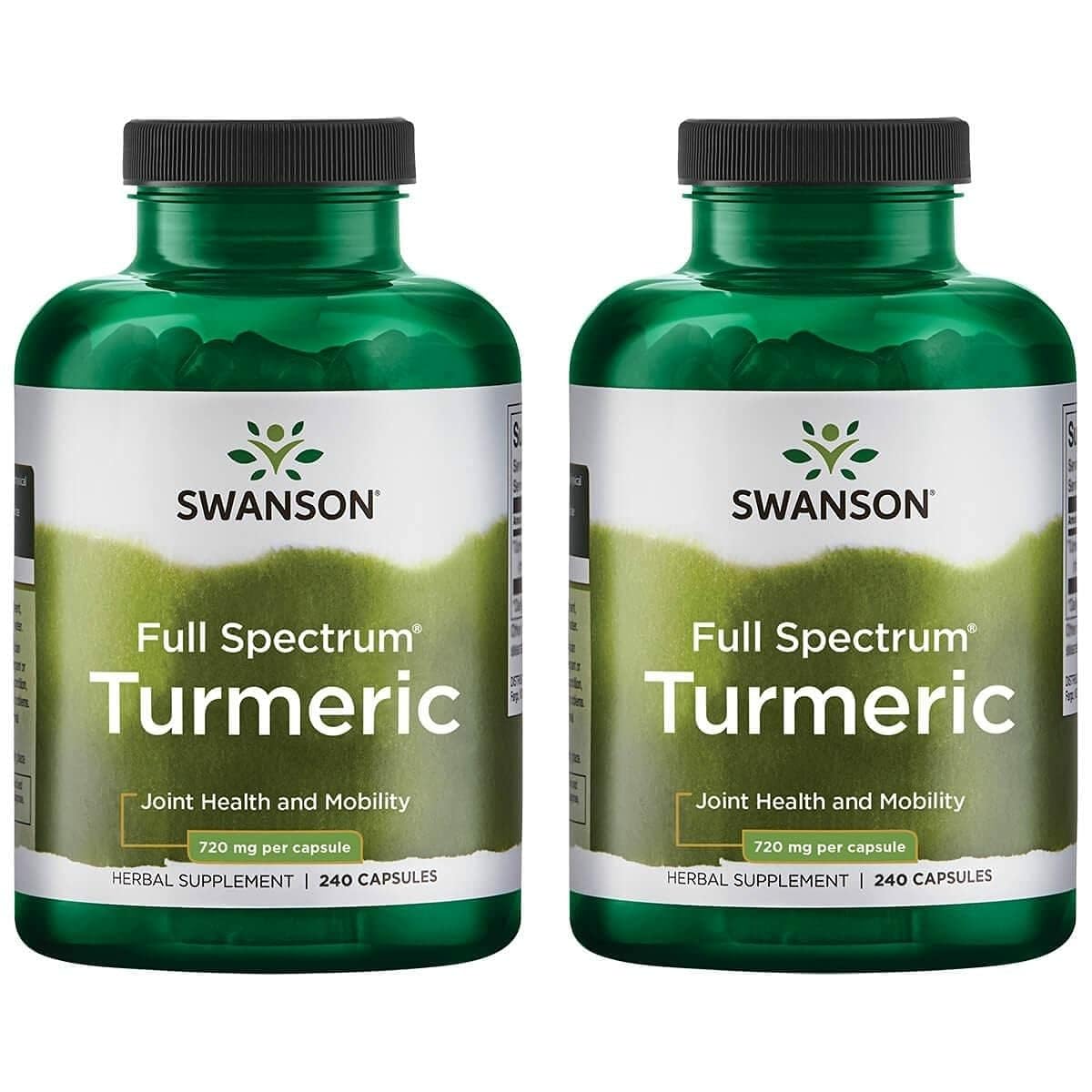 Swanson Full Spectrum Turmeric 240-capsule bottle with label