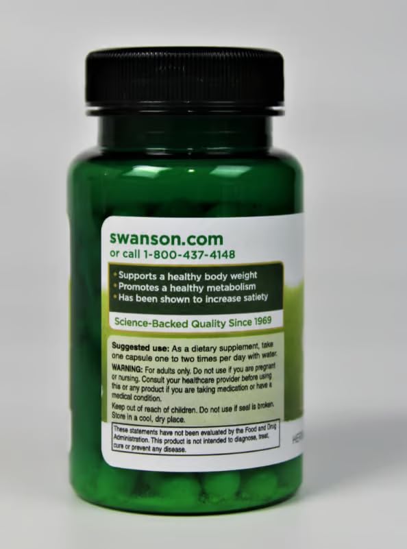 Ingredients and supplement facts for Swanson Garcinia Cambogia 5:1 Extract