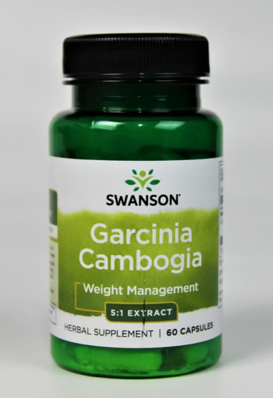 Nutrition facts panel for Swanson Garcinia Cambogia 5:1 Extract 60 capsules