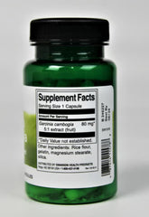 Packaging and bottle of Swanson Garcinia Cambogia 5:1 Extract 80 mg
