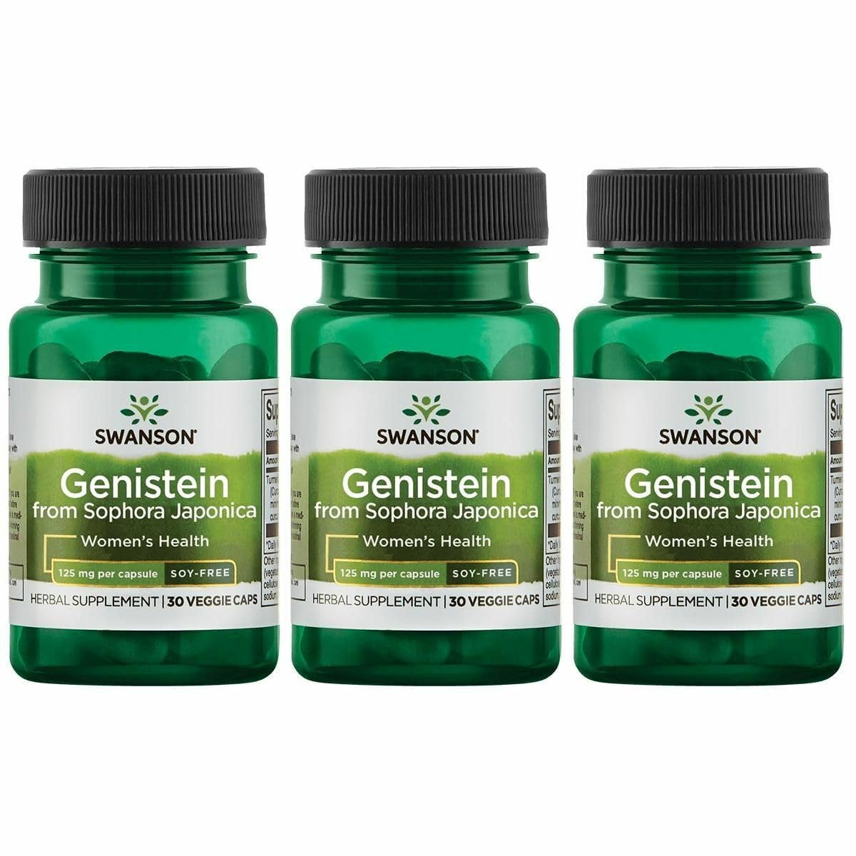 Swanson Genistein 60 veggie capsules bottle