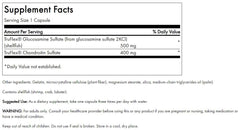 Close-up of Swanson Glucosamine & Chondroitin bottle showing 900 mg per capsule