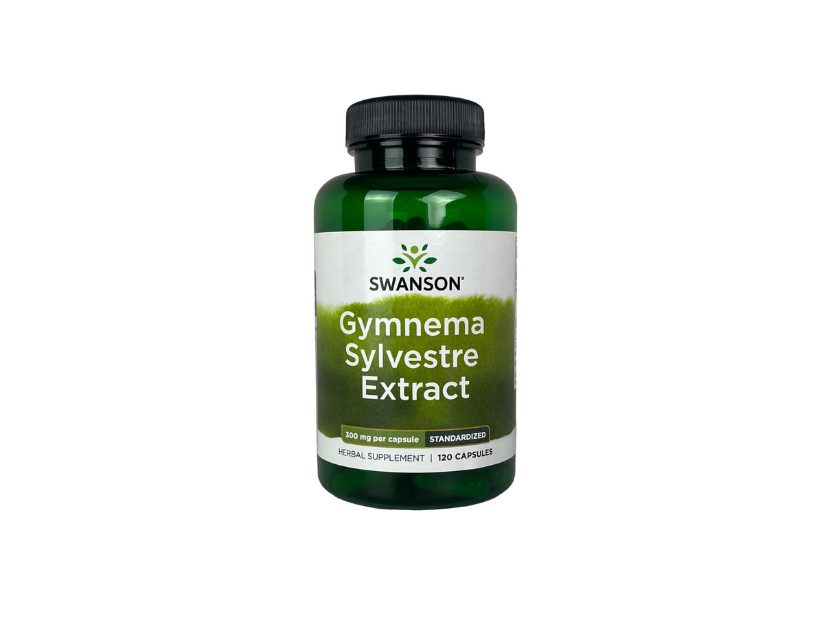 Swanson Gymnema Sylvestre Extract 300 mg bottle – 120 capsules (front view)