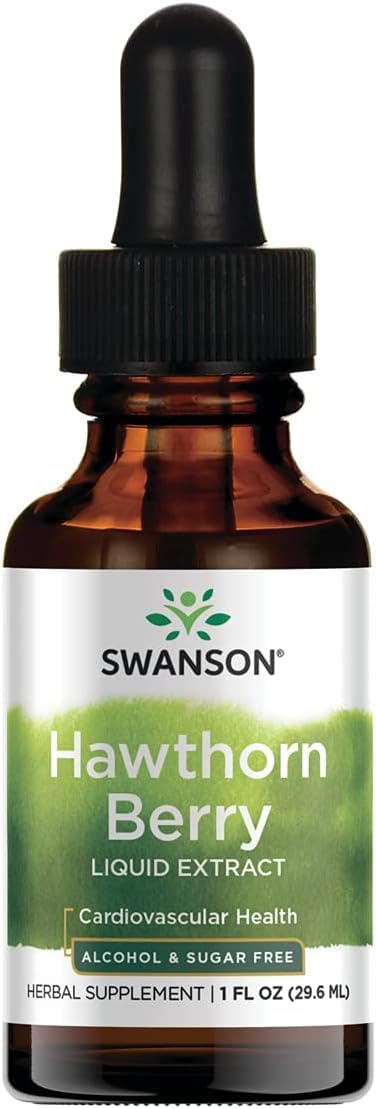 Swanson Hawthorn Berry Liquid Extract 1 oz bottle - front view